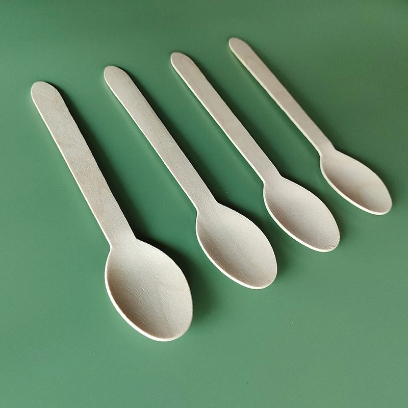 160mm Disposable Wooden Spoon: FDA-Certifiede Cutlery For Catering | Senyang
